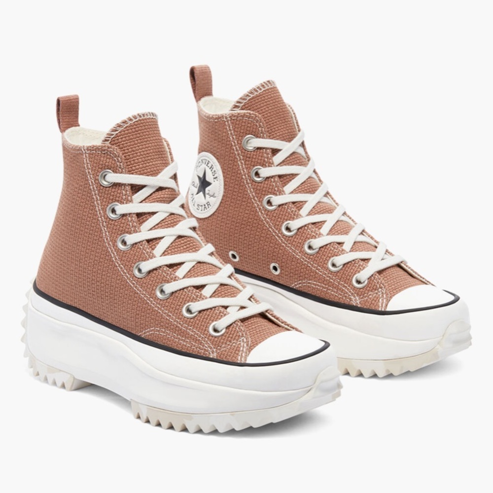 CONVERSE RUN STAR HIKE HIGH TOP TONAL MARBLE ROSE TAUPE